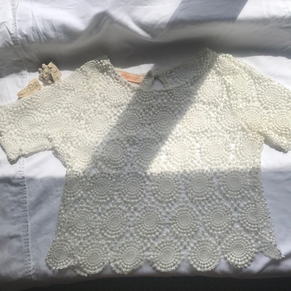 LACEY flower CROP TOP!